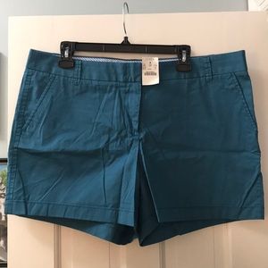 NWT J. Crew Blue 5” chino shorts - size 16 🌞🏝